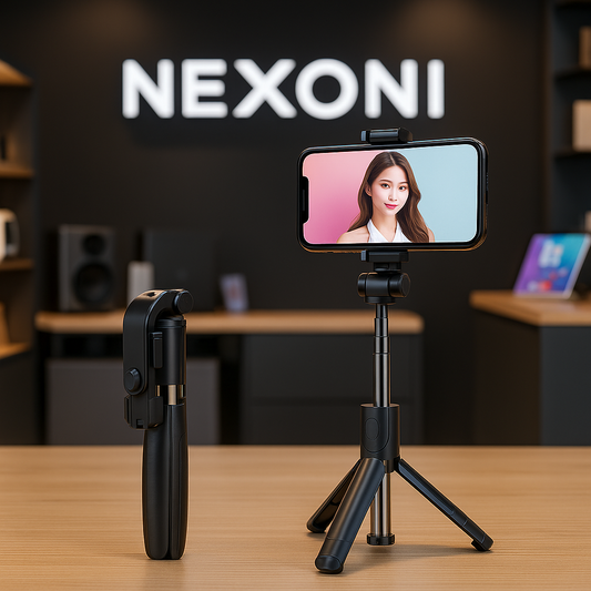 Compatible with Apple, Tripod Selfie Stick Mobile Universal Live Triangle Bracket One Bluetooth Selfie Artifact