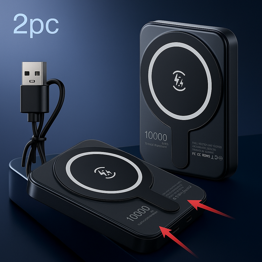 Mini Fast Charging Magnetic Wireless Power Bank 5000 MAh Portable