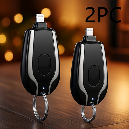 Keyring Charging Bank Wireless Portable 1500 Mah Emergency Power Supply Telescopic Small Mobile Power Supply