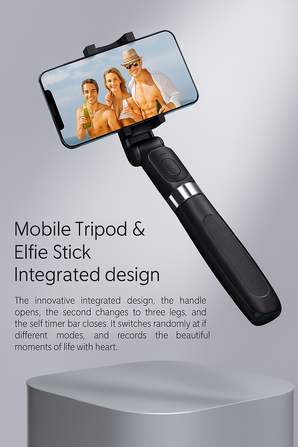 Compatible with Apple, Tripod Selfie Stick Mobile Universal Live Triangle Bracket One Bluetooth Selfie Artifact