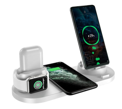 Wireless Charger 6-in-1 – Fast Charging Dock for Apple Devices