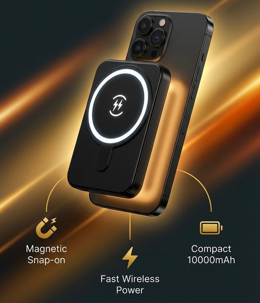 Magnetic Power Bank – Wireless Charging Anywhere