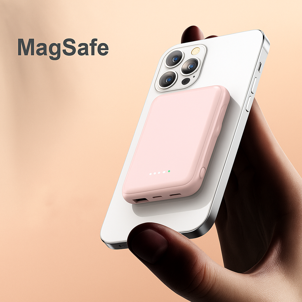 Mini Fast Charging Magnetic Wireless Power Bank 5000 MAh Portable
