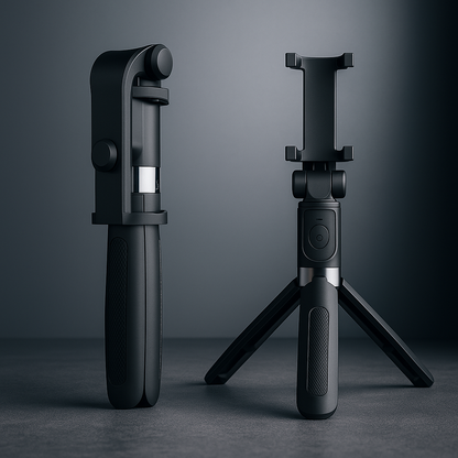 Compatible with Apple, Tripod Selfie Stick Mobile Universal Live Triangle Bracket One Bluetooth Selfie Artifact